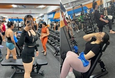 Đụ nhau sướng rên rỉ cùng em thể dục
