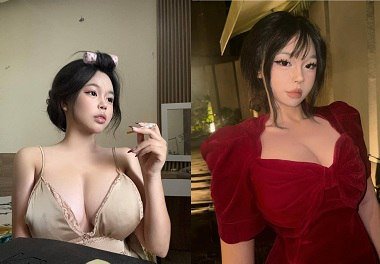 Em gái xinh đẹp phát ra những tiếng rên dễ chịu