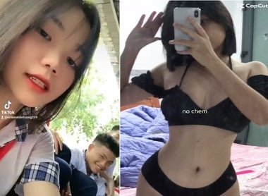Em học sinh xịt khi để bạn đụ